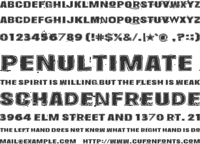 Krakle! font preview