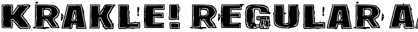 Krakle! Regular font