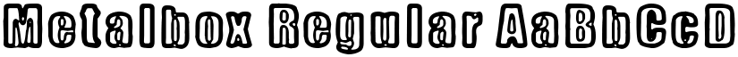Metalbox Regular font