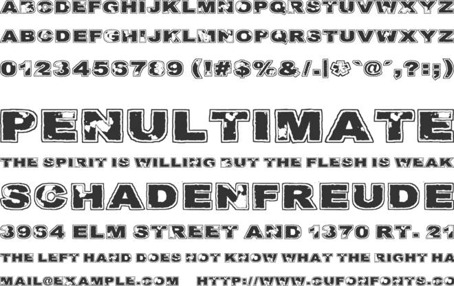 Kulkeuma font preview