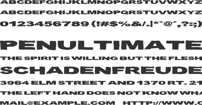 Birds Requiem Svart font preview