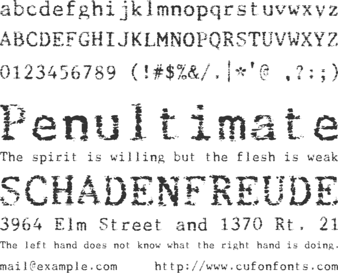 Beccaria font preview