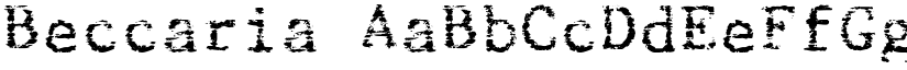 Beccaria font