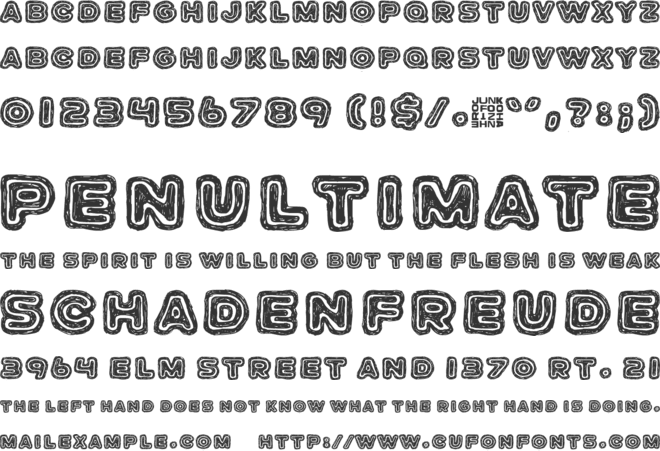 Jazz Zebra font preview