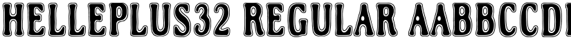 Helleplus32 Regular font