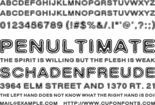 Rho Cassiopeiae font preview