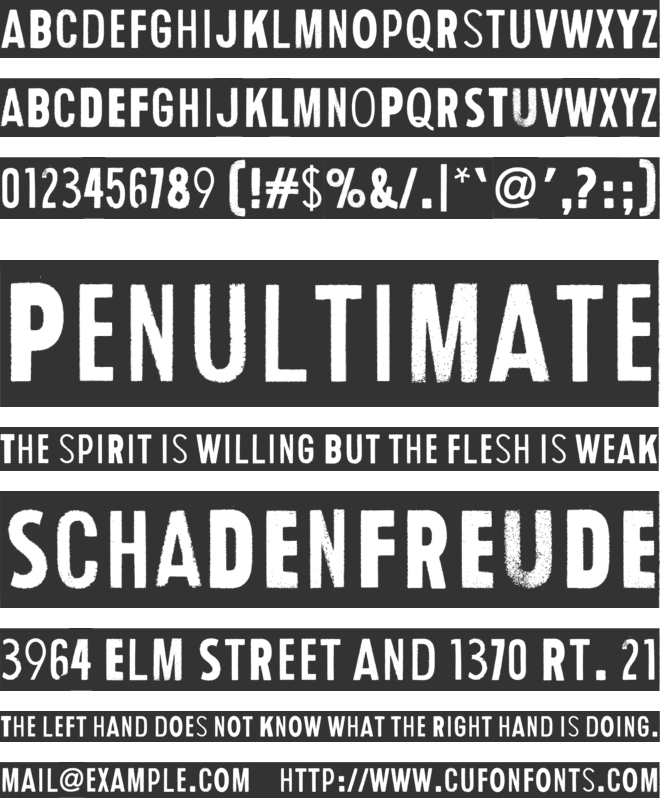 Human Error Dark font preview