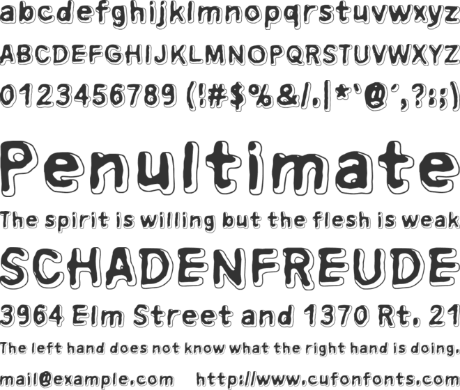 Xsderminatoer font preview