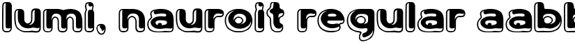Lumi, nauroit Regular font
