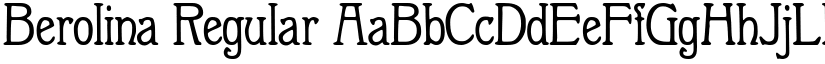 Berolina Regular font
