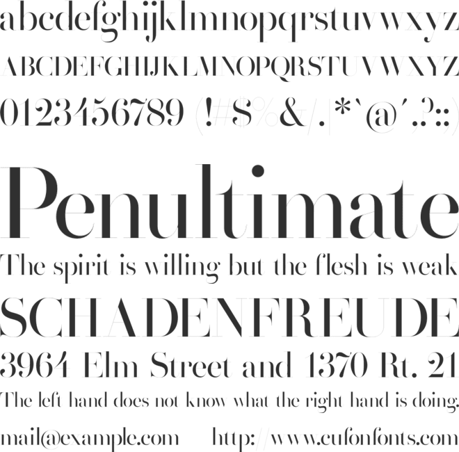 Henri Didot font preview