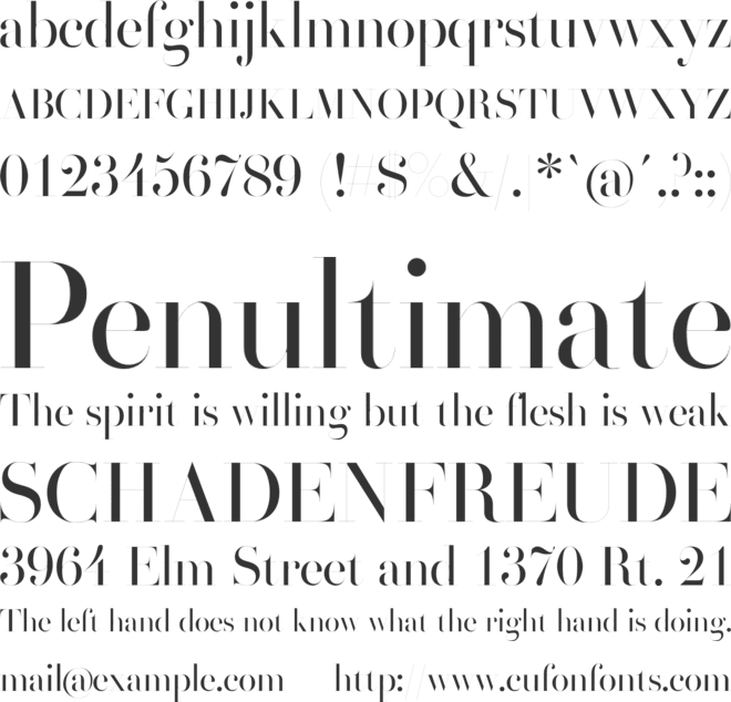 Henri Didot font preview