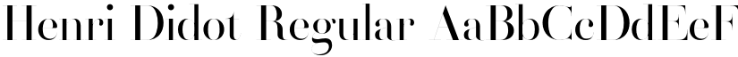 Henri Didot Regular font
