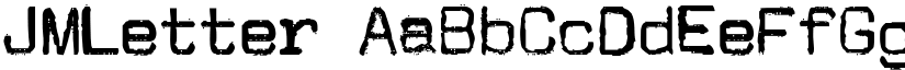 JMLetter font
