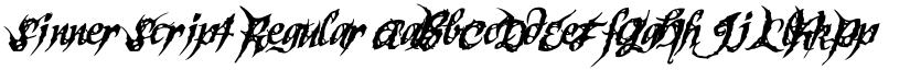 Sinner Script font download