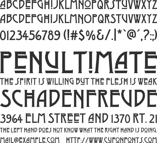 Dyer Arts and Crafts font preview