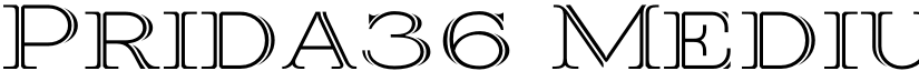 Prida36 Medium font