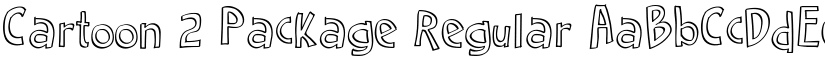 Cartoon 2 Package Regular font