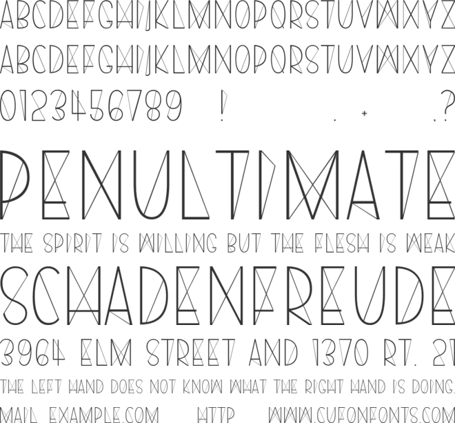 Harry font preview