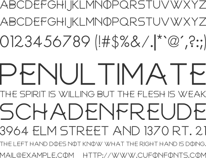 FRINCO font preview
