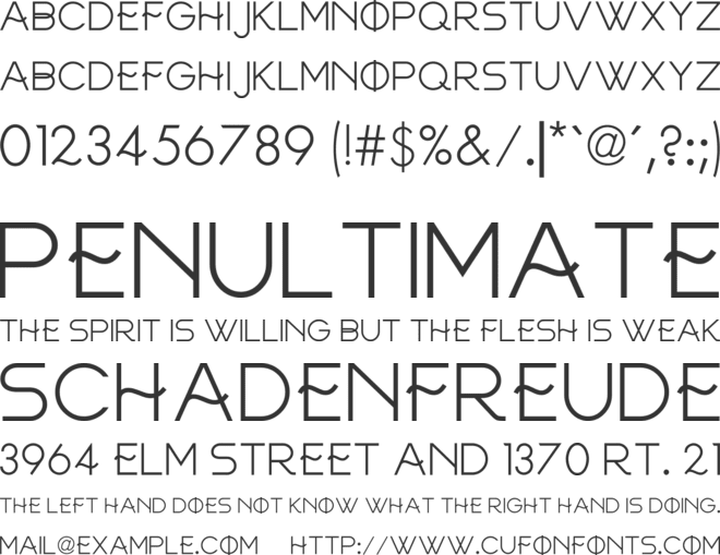 FRINCO font preview