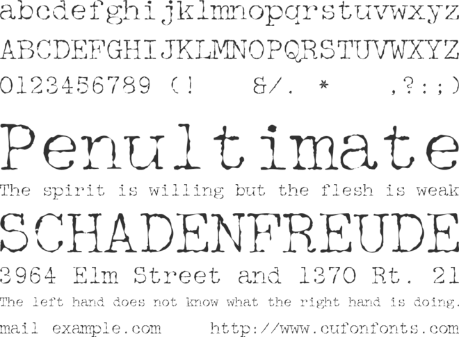 McGarey font preview