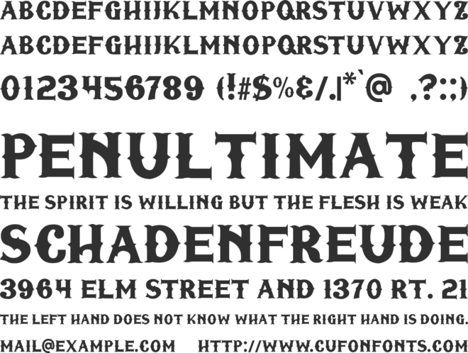 Fridays font preview