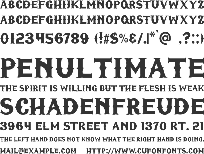 Fridays font preview