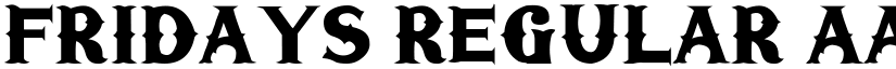 Fridays Regular font