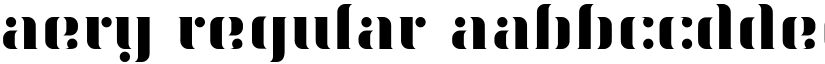 Aery Regular font