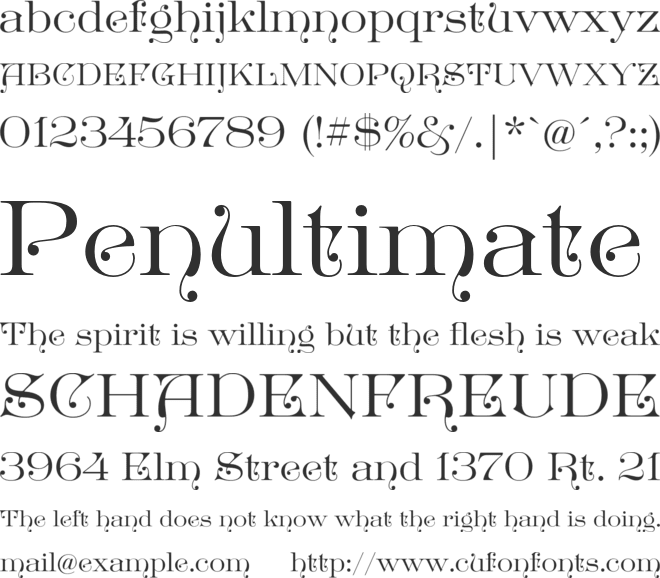 Great Victorian font preview