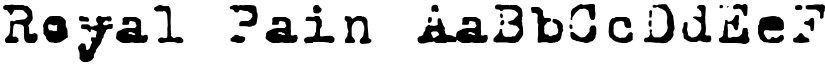 Royal Pain font