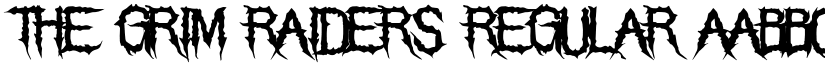 The Grim Raiders Regular font