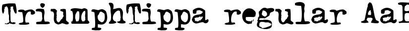 TriumphTippa regular font