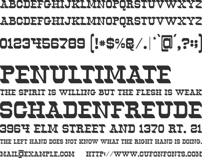 Oldways font preview