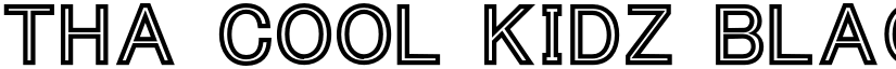 Tha Cool Kidz Black font