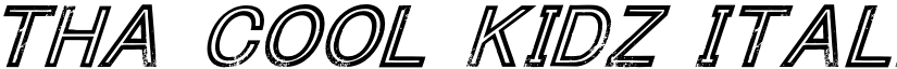 Tha Cool Kidz Italic font