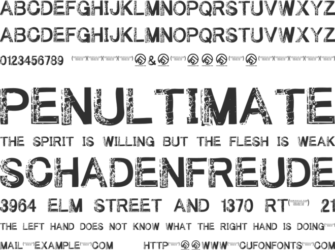 Under Your Bed font preview