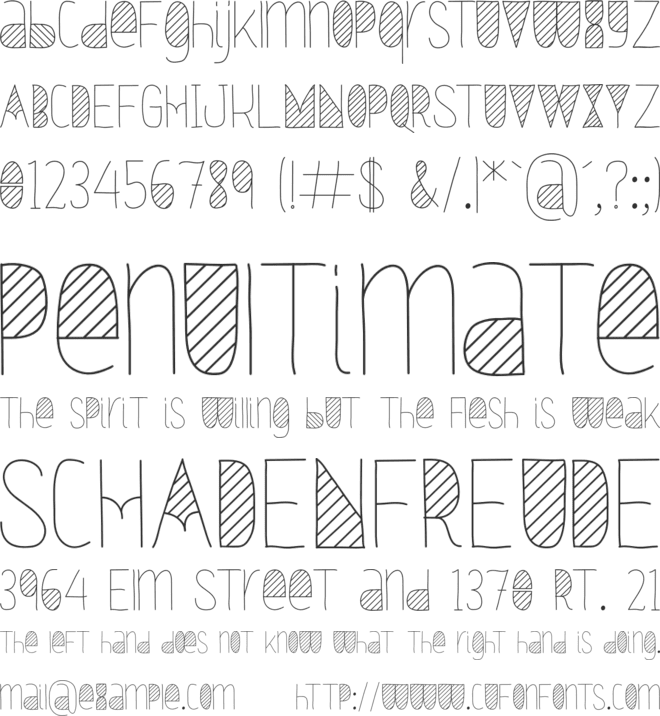 Oxymorons font preview