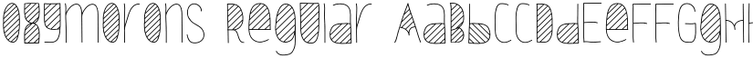 Oxymorons Regular font