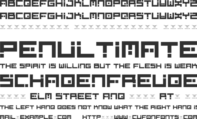 Digital Firebomb font preview