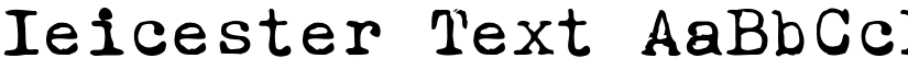 Ieicester Text font