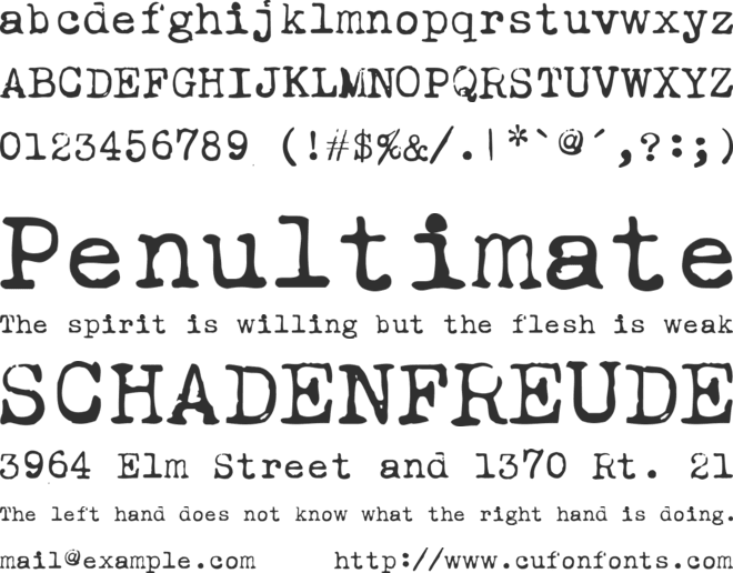 Leicester font preview