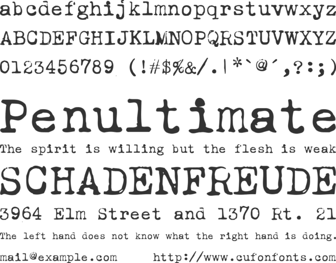 Leicester font preview