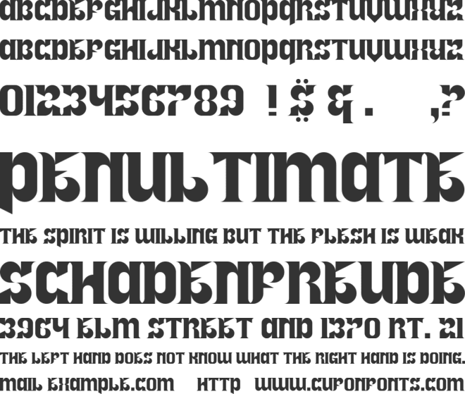 Royal font preview