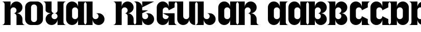 Royal Regular font