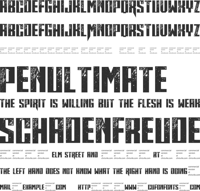 Midnite Hour font preview