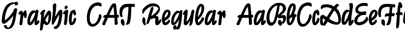 Graphic CAT Regular font