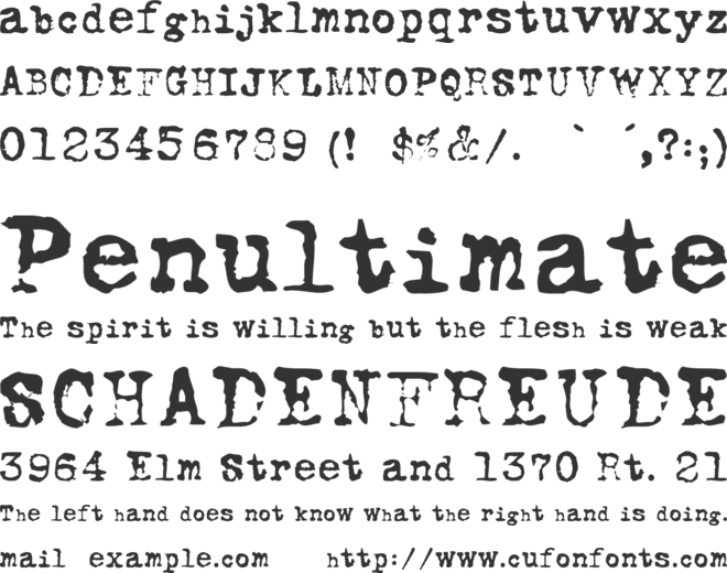 FoxScript font preview