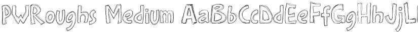 PWRoughs Medium font
